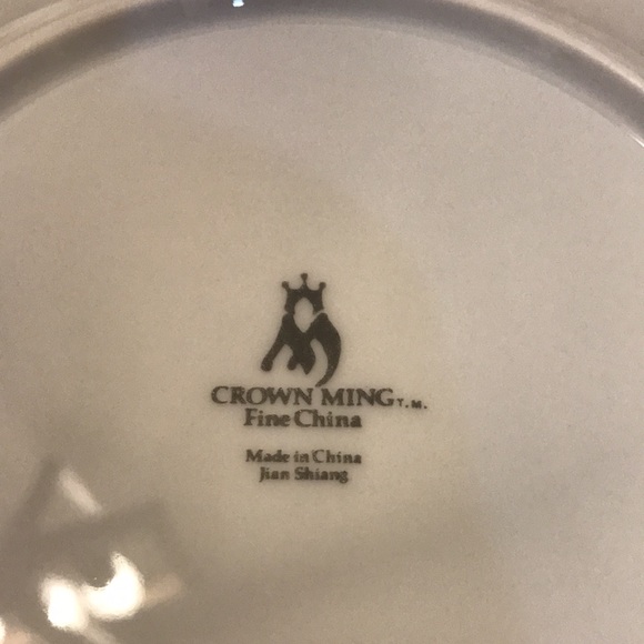 Crown Ming bird of paradise 7 1/2” salad / bread plates set of 4 euc - Picture 5 of 6